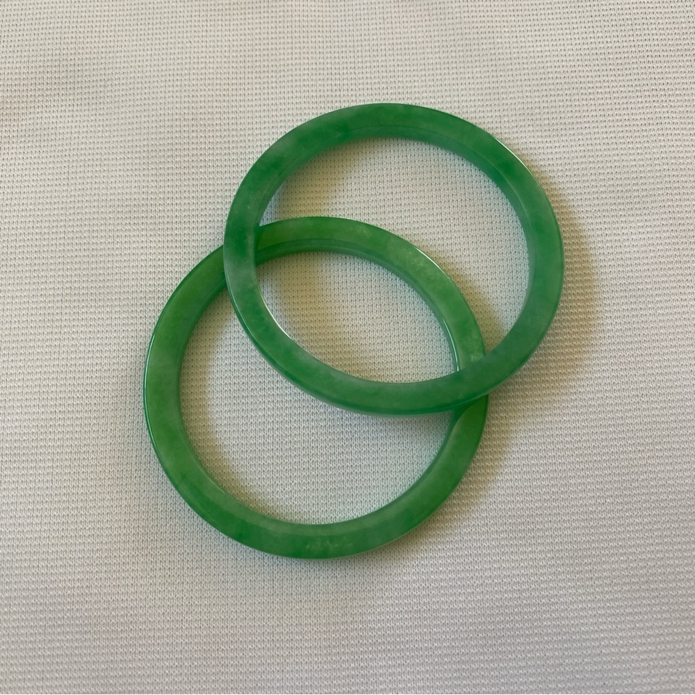 Green Jade Bangles